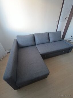 Predám tmavošedý gauč - rozkladací+úložný priestor