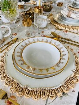 Luxusná Československá obedová a kávová súprava nová