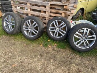 Original sada 5x130, 19”VW Touareg alu disky s Michelin