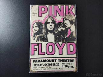 Plechová retro tabuľa PINK FLOYD