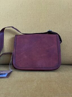 Kozena kabelka hnedej farby, Gusti Leder Natur, NEW