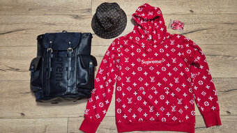 Louis Vuitton Supreme set - šnúrky Supreme zdarma