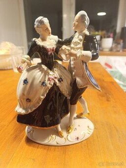 Luxusná soška - tancujuci pár rokoko