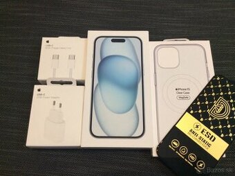 Iphone 15 128GB top stav+prislusenstvo
