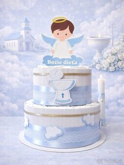 Plienková torta MODRÝ ANJELIK