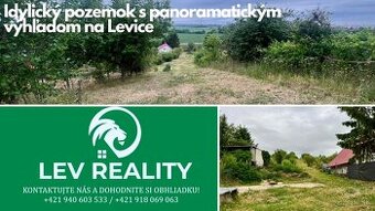 🌄 Idylický pozemok s panoramatickým výhľadom na Levice — vý