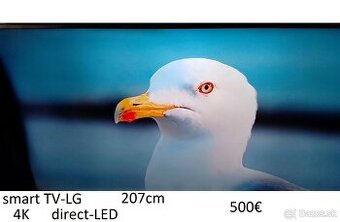 predám velký smart 4K TV LG- 207cm-aj iné