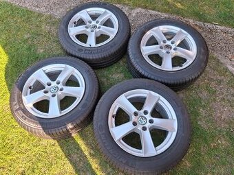 16" ALU 5x112 (VW, AUDI) + letné 205/60 r16 8mm