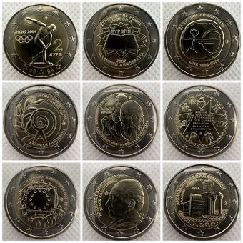 2 euro mince GRÉCKO
