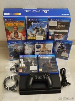 Playstation 4 (Slim) 500GB + hry