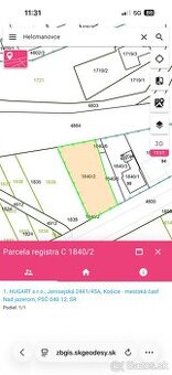 Predám pozemok 638m2