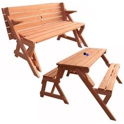 Rozkladacia záhradná lavica lavička  pivný set stol sedenie - 1