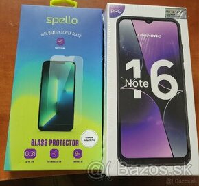 Ulefone Note 16 Pro (8 GB + 512 GB) Meteorite Black + sklo