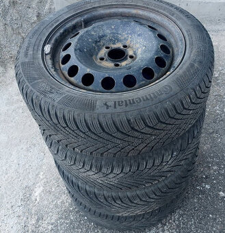 Zimné pneu Continental 205/55 R16 - plech. disky