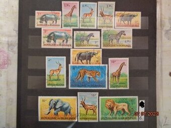 Poštové známky - BURUNDI , FAUNA12