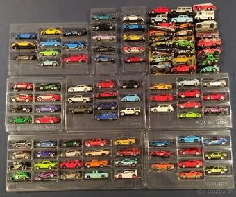 Rozbalené autíčka rôznych značiek