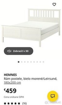 Hemnes postel160x200 + 2 rosty 80×200