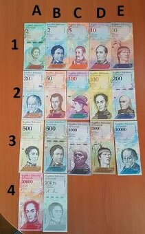 Bankovky Venezuela