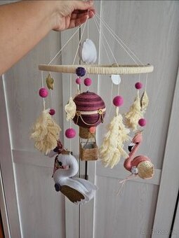 Handmade kolotoc nad postielku denin_decor