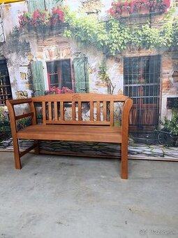 2-miestna lavica s ružou