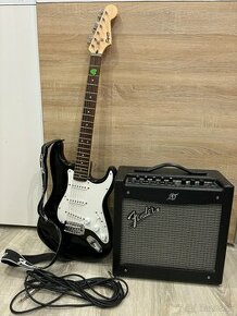 Fender Squier Bullet Strat + Kombo Mustang I V-2