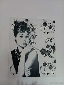 Obraz Audrey Hepburn 100cmx80cm