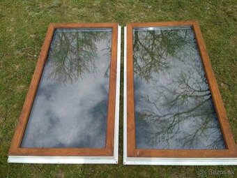 Plastove kridla z okien, 135x72cm, 2ks