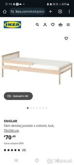 Detska postel Ikea sniglar