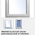 PLASTOVÉ OKNO JEDNOKRÍDLOVÉ