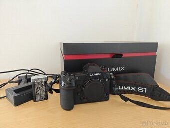 Lumix S1, V-Log, závěrka 15000, 2x baterie