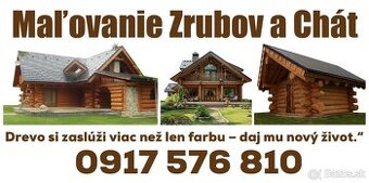 🎨 Maľovanie chát – Kvalitne, spoľahlivo a za rozumnú cenu