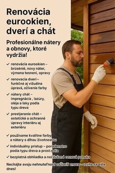 Profesionálna renovácia chát, okien a dverí