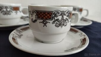 Koláčový set, taniere a kávová súprava Dvory