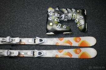 dámske lyže salomon Sun 143 cm , drevene jadro