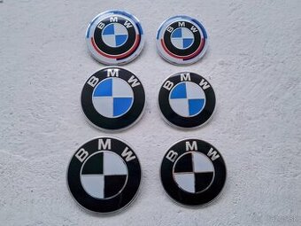Predný znak na kapotu a zadný znak na kufor pre BMW