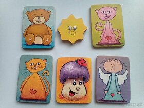 Drevené hračky, magnetky