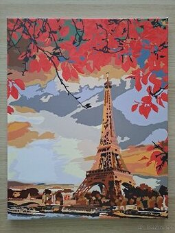 Obraz malovany podla cisiel "Pariz a jesen"