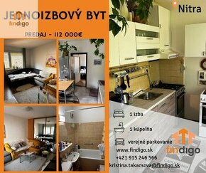 1 izbový byt na predaj Nitra