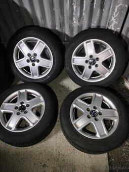 4ks alu disky orig. Vw 5x112 r16 pneu 215/55 r16