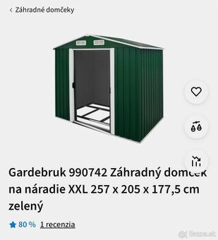 ZÁHRADNÝ DOMČEK NA NÁRADIE