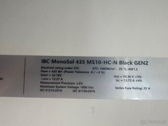 Solárny panel IBC MonoSol 435 Wp