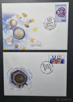 2011 2012 numizmaticka obalka Vysehrad, 10 rokov eura