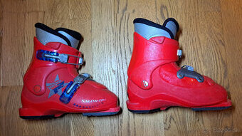 detské lyžiarky Salomon T2, veľkosť 20-20,5 cm