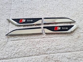 Bočné krídelká nálepky na blatník pre AUDI S-Line