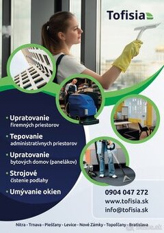 Ponúkame upratovacie práce