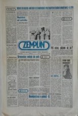 Staré veľké noviny Zemplín - 1