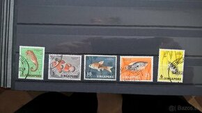 Poštové známky č.150 - Singapúr - marine life
