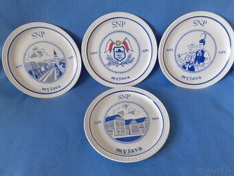 Starožitné porcelánové taniere.
