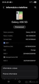 Predám Samsung A56 5G