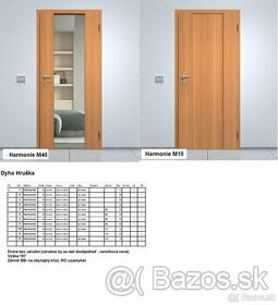 Interiérové dvere dýha hruška Sapeli Harmonie